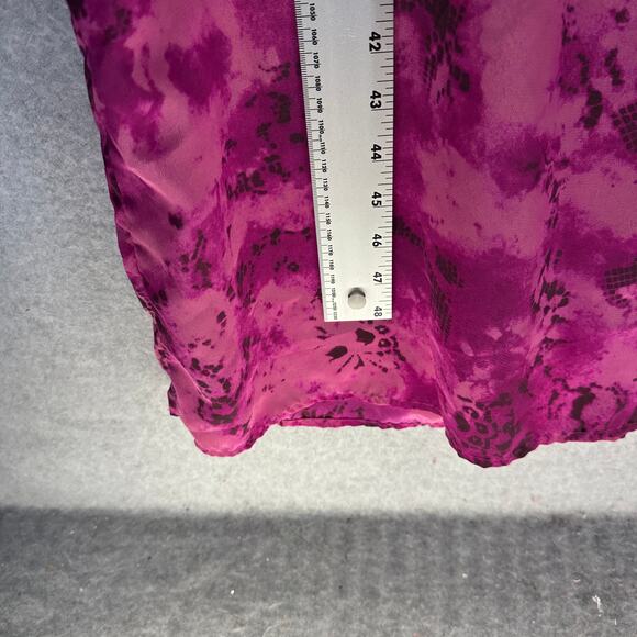 Hillard & Hanson Dress Womens Size 16 Purple 100% Polyester Short Sleeve Shift - Picture 8 of 8